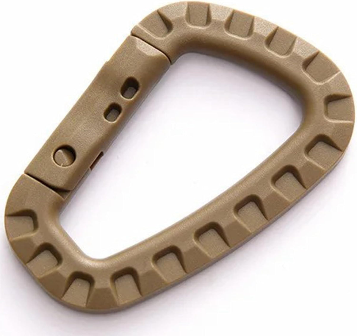 Tactical Gear Carabiner Keychain Clip Plastic D-Rings Large Key Chain Heavy Duty Snap Hook for Backpack, Belt, Keyrings, Bags, Bottle, Tent, Camping