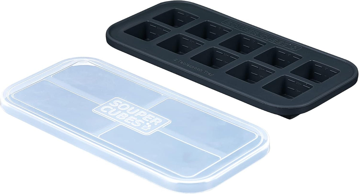 2 Tbsp Silicone Freezer Molds with Lids, Blueberry