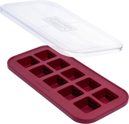 2 Tbsp Silicone Freezer Molds with Lids, Blueberry