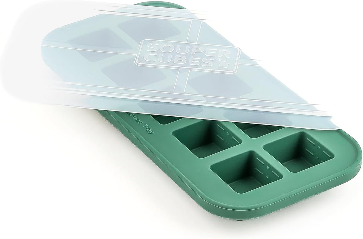 2 Tbsp Silicone Freezer Molds with Lids, Blueberry