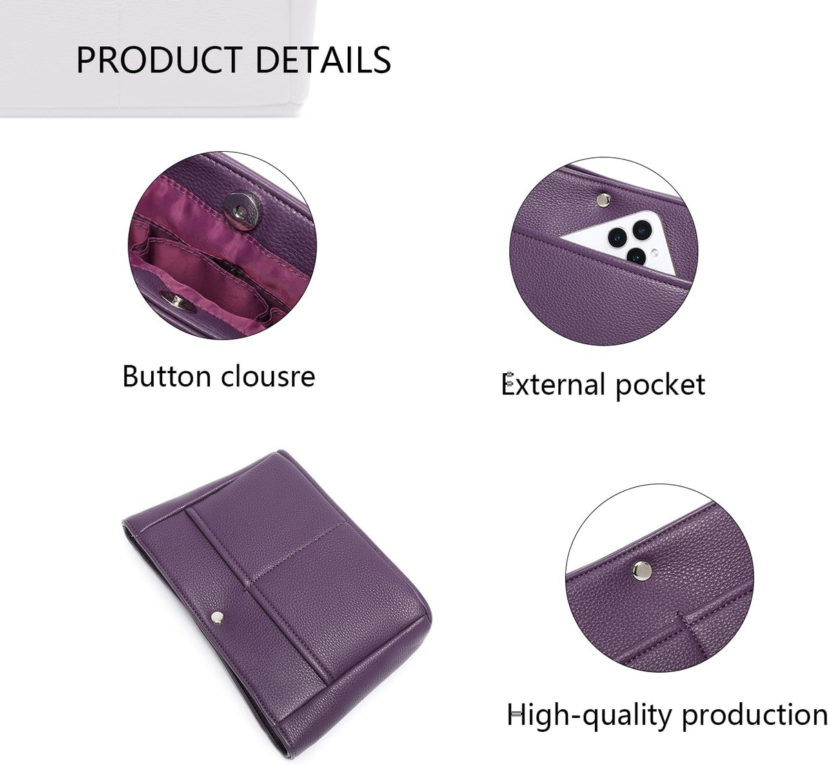 Small Purse Organizer Insert Handbag Bag
