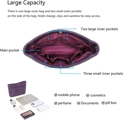 Small Purse Organizer Insert Handbag Bag