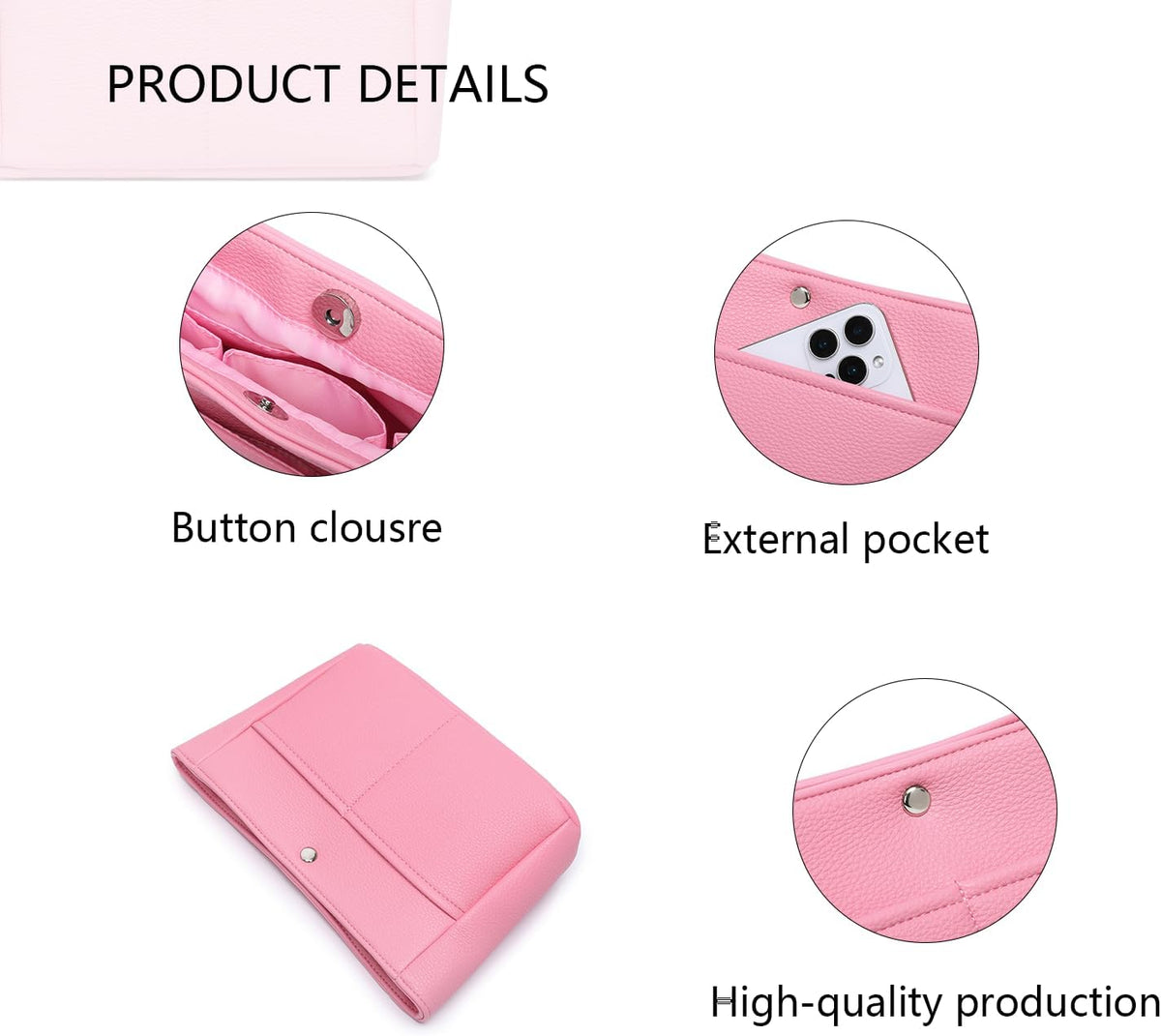 Small Purse Organizer Insert Handbag Bag