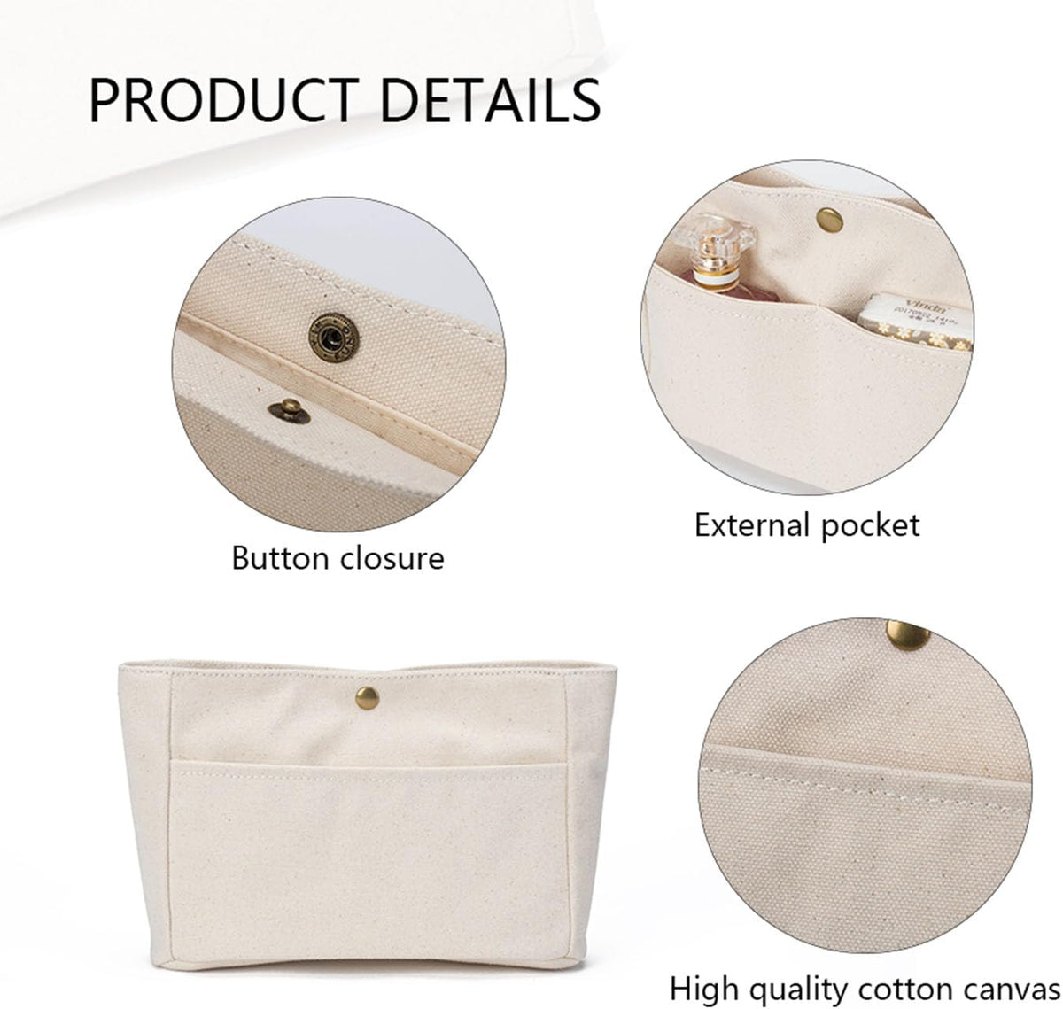 Small Purse Organizer Insert Handbag Bag