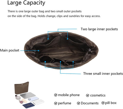 Small Purse Organizer Insert Handbag Bag
