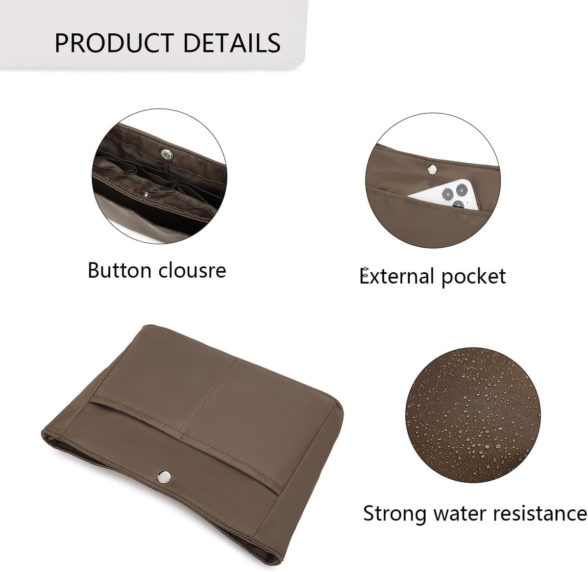 Small Purse Organizer Insert Handbag Bag