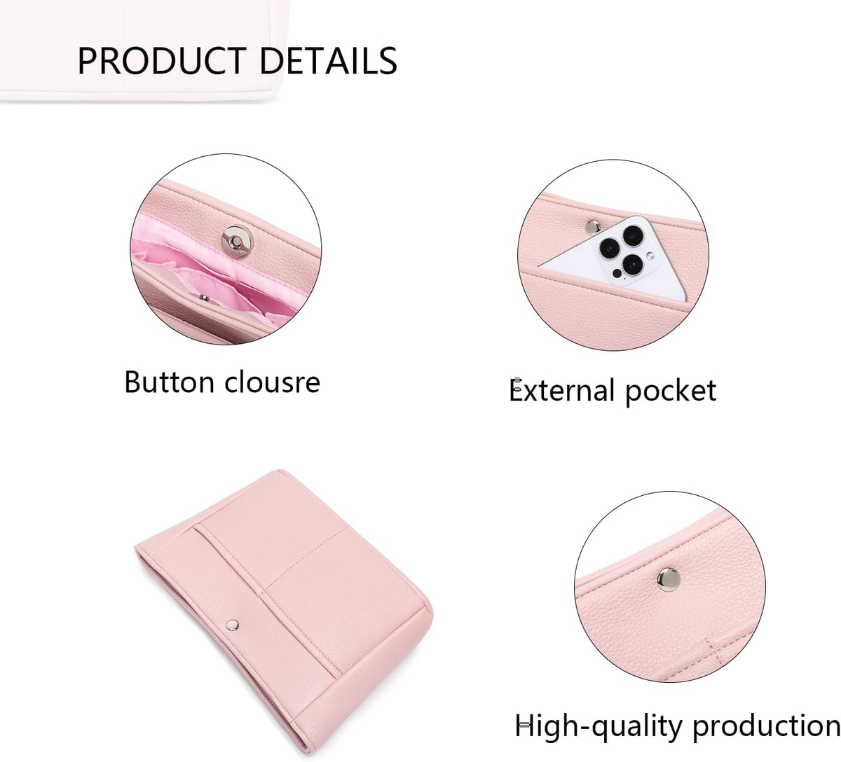 Small Purse Organizer Insert Handbag Bag