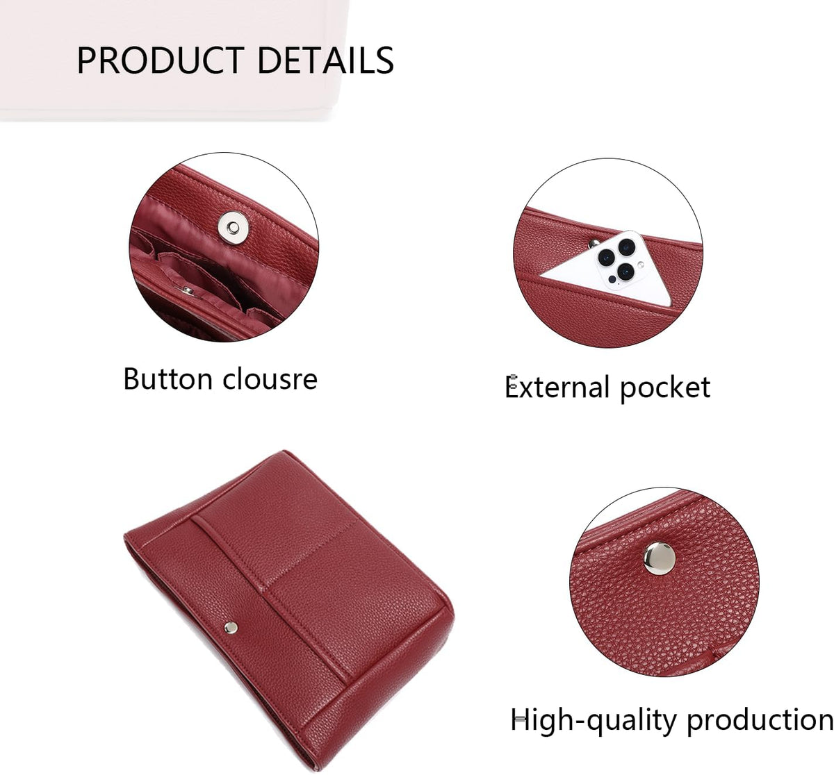 Small Purse Organizer Insert Handbag Bag