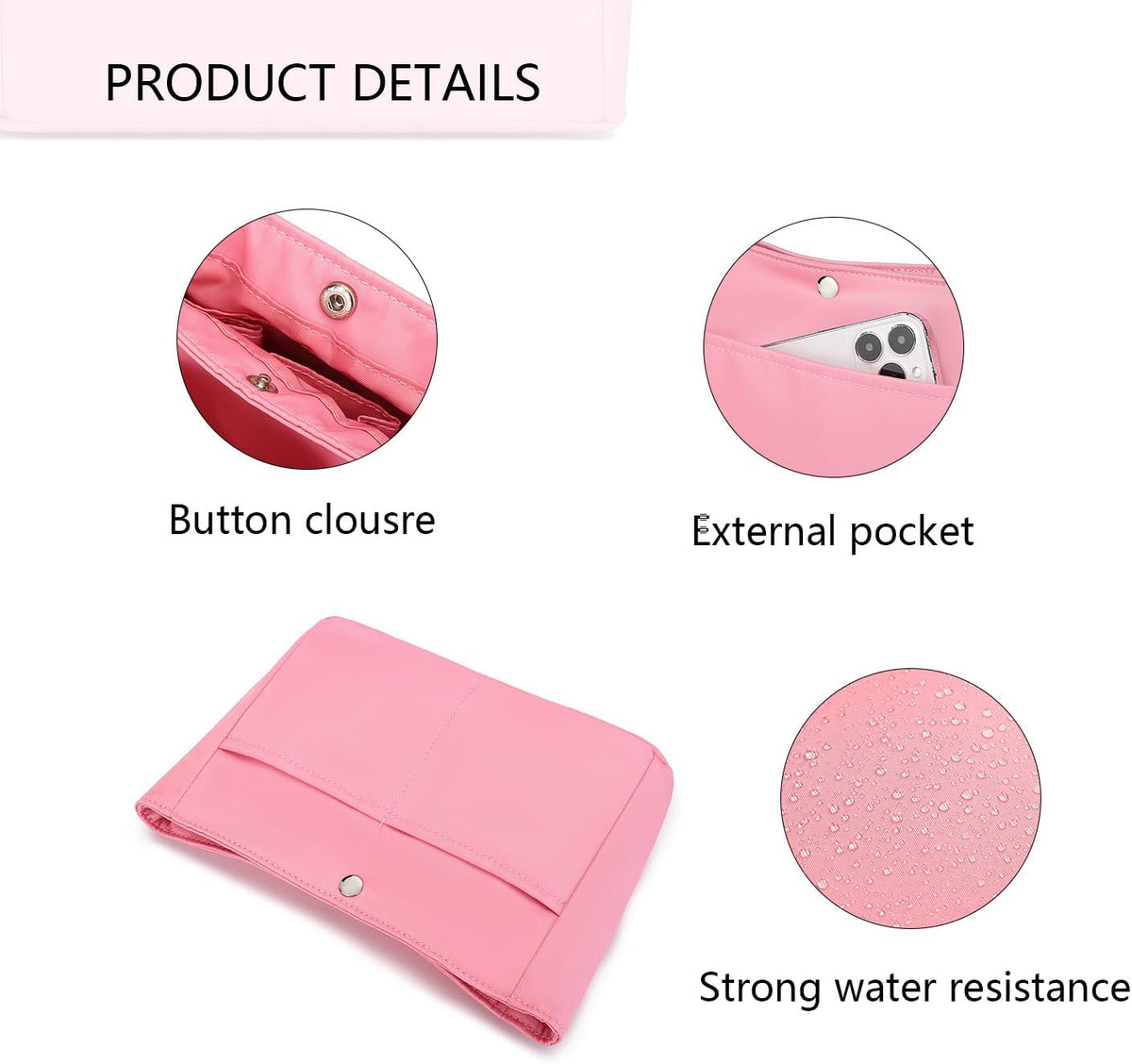 Small Purse Organizer Insert Handbag Bag