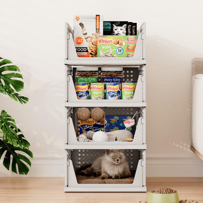 Closet Organizer Storage Bins Stackable Plastic Drawer Shelf