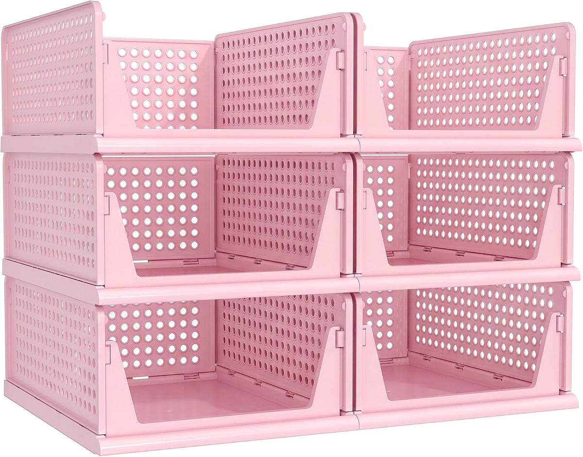 Closet Organizer Storage Bins Stackable Plastic Drawer Shelf