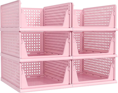Closet Organizer Storage Bins Stackable Plastic Drawer Shelf