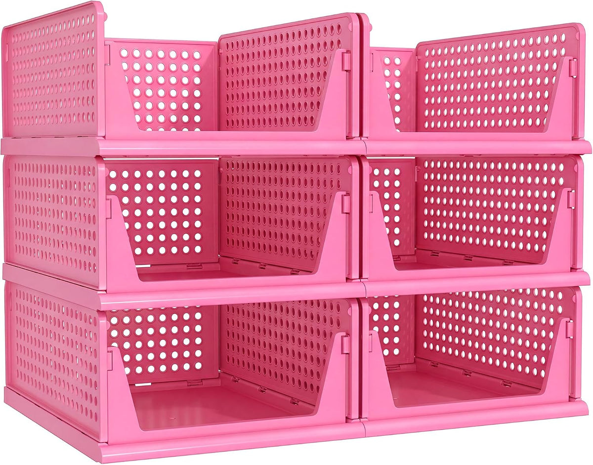 Closet Organizer Storage Bins Stackable Plastic Drawer Shelf