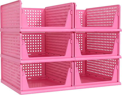 Closet Organizer Storage Bins Stackable Plastic Drawer Shelf