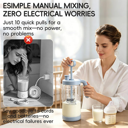 32oz Glass Formula Mixing Pitcher, Formula Pitcher Milk Pitcher, Premium Borosilicate Microplastic-Free Leak-Proof Design, Breastmilk Storage, Dishwasher Safe & Thermal Shock Resistant(Light blue)