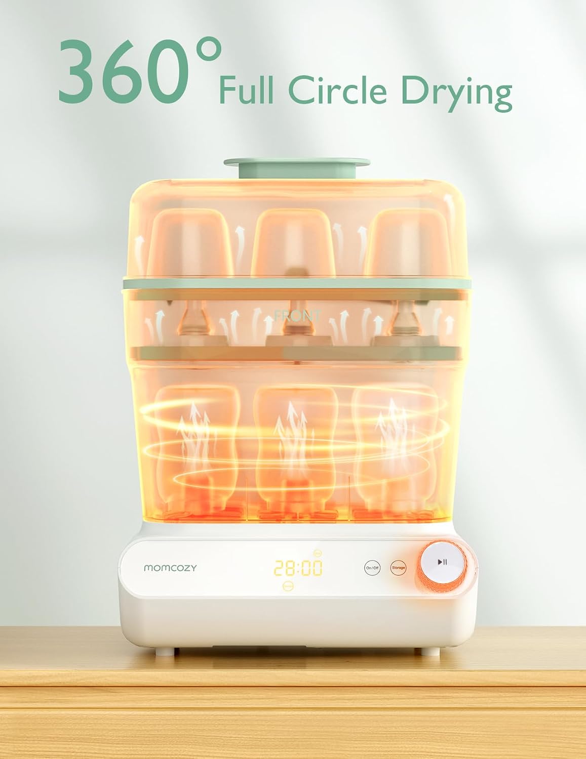 3 Layers Bottle Sterilizer and Dryer & Descaling Tablets