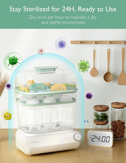 3 Layers Bottle Sterilizer and Dryer & Descaling Tablets