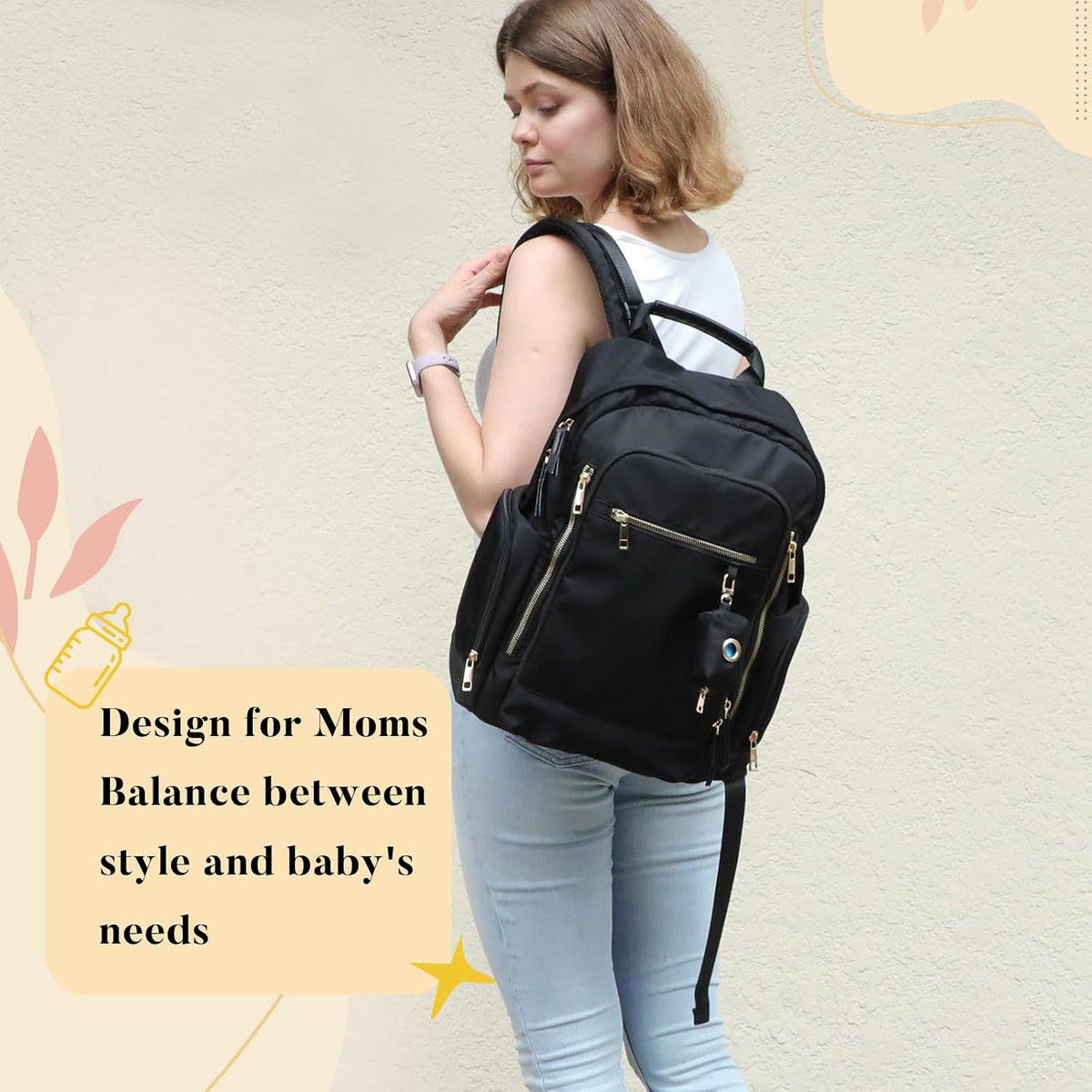 Diaper Bag Backpack Baby Bag Neoprene Bag Neoprene Backpack