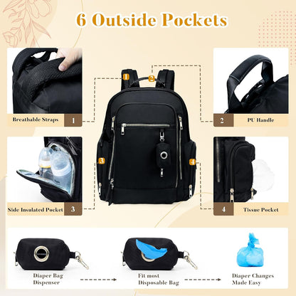 Diaper Bag Backpack Baby Bag Neoprene Bag Neoprene Backpack