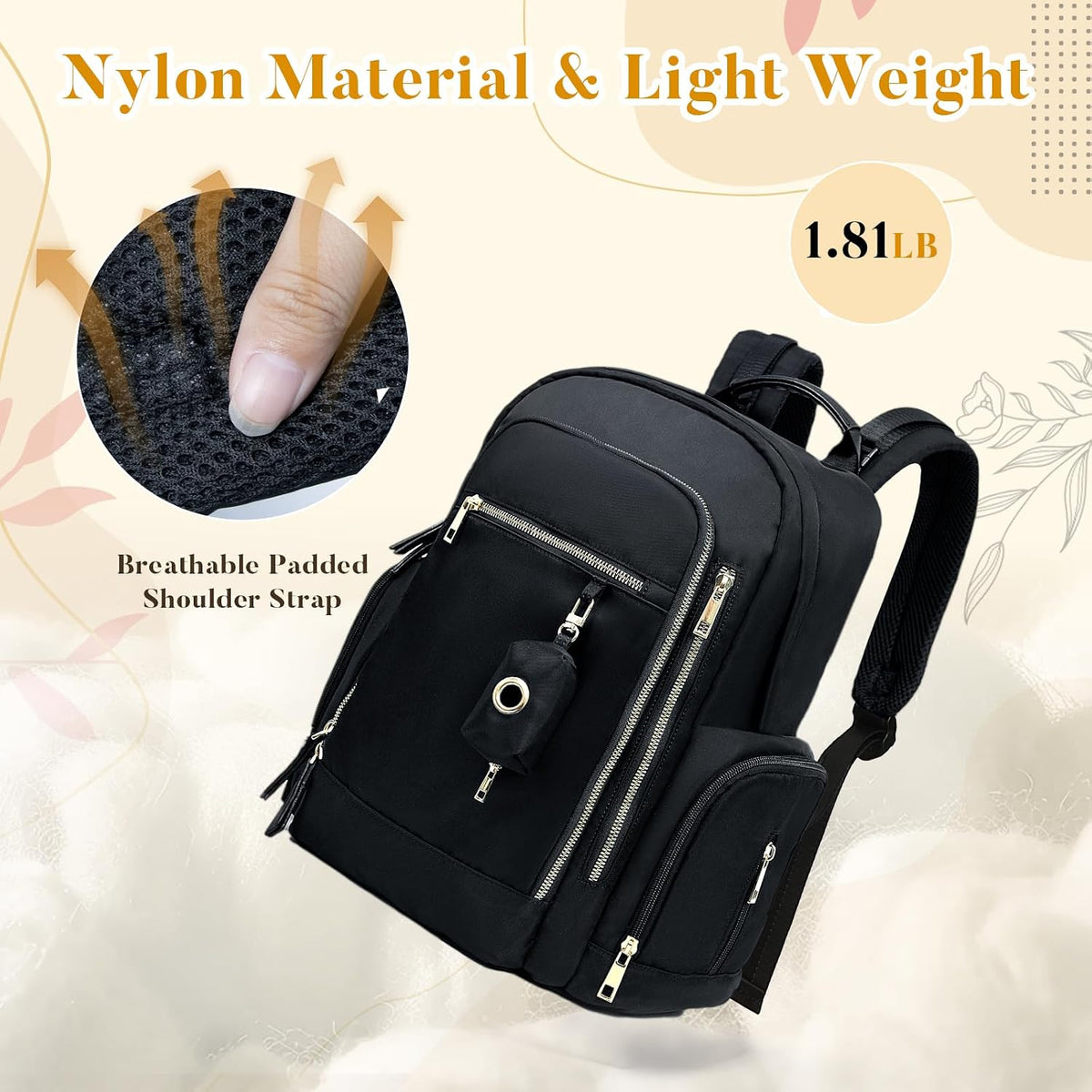 Diaper Bag Backpack Baby Bag Neoprene Bag Neoprene Backpack