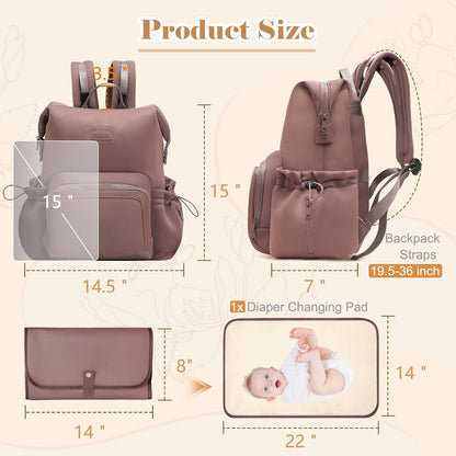 Diaper Bag Backpack Baby Bag Neoprene Bag Neoprene Backpack