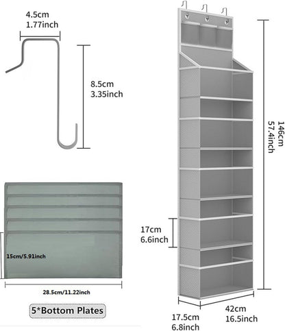 Versatile Vertical Storage Bag for Bedroom Bathroom Ideal for Diapers Books Cosmetics Keeps Room Tidy Multiple Notebook