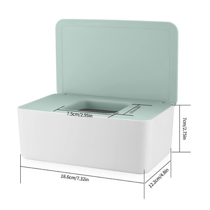 2Pcs Diaper Wipes Dispenser, Refillable Wipe Container, Keep Wipes Fresh
