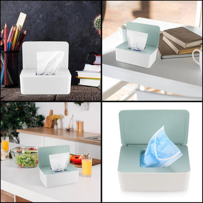 2Pcs Diaper Wipes Dispenser, Refillable Wipe Container, Keep Wipes Fresh