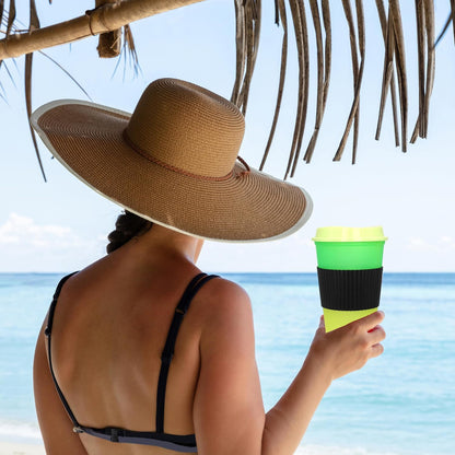 Color Changing Cups, 5 Pack 24oz Plastic Tumblers, Reusable Iced Coffee & Smoothie Cups with Lids and Straws for Parties and Travel (5 Changing, 5 Packs)