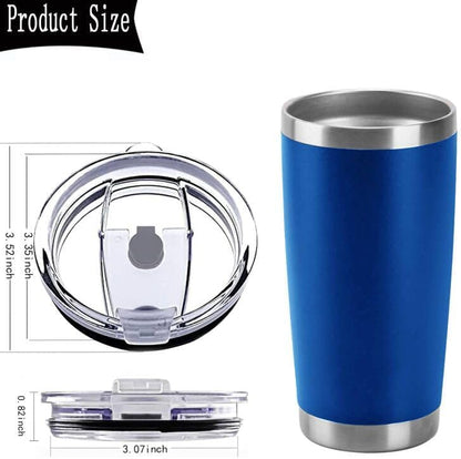 4 Pack 20 oz Tumbler Lids for YETI and More Tumblers,Cup,Travel Coffee Mug Spill Proof Splash Resistant Silicone Sliding Covers(Black)