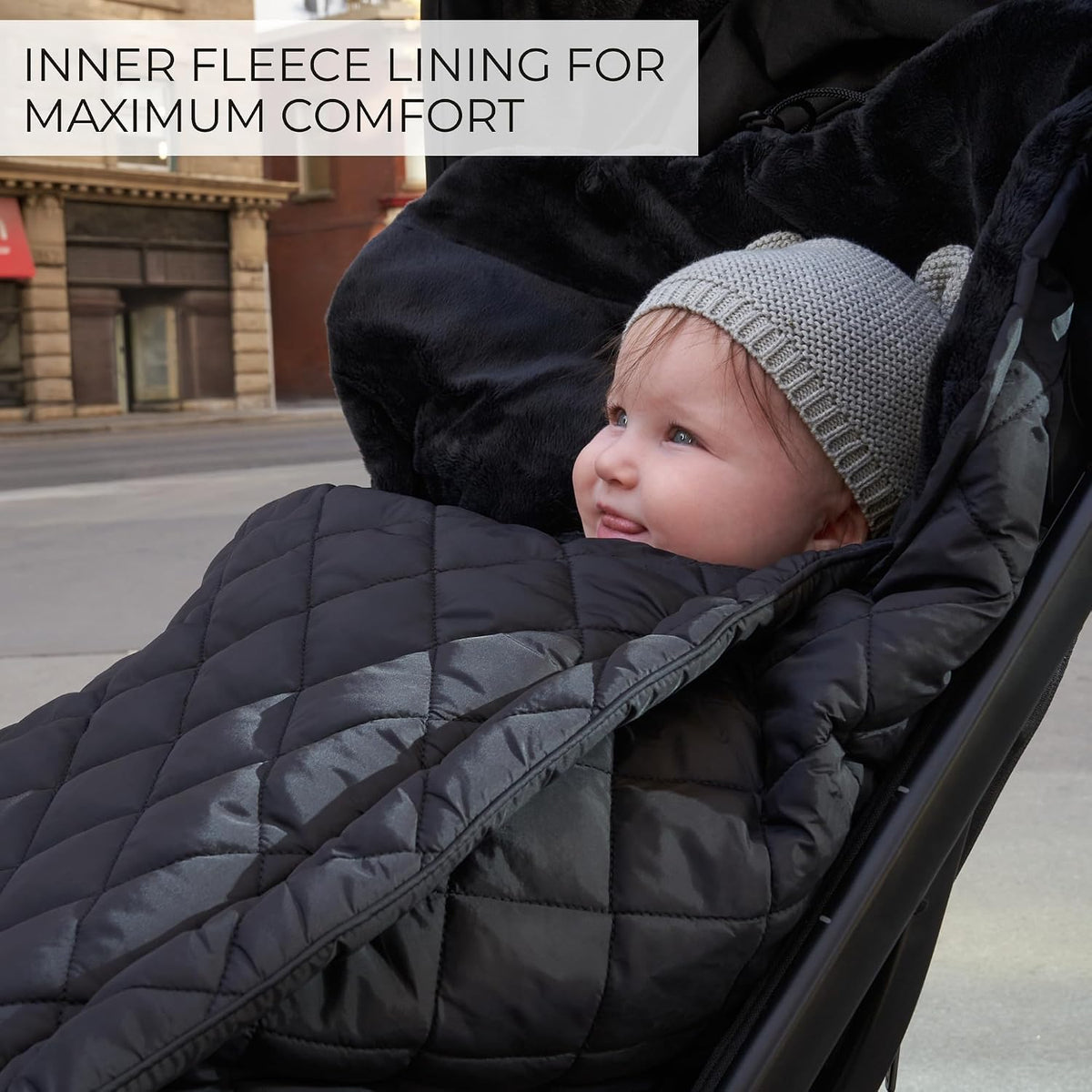 Warm and Cozy Winter Stroller Cover for Baby - Waterproof Bunting Bag
