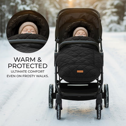 Warm and Cozy Winter Stroller Cover for Baby - Waterproof Bunting Bag