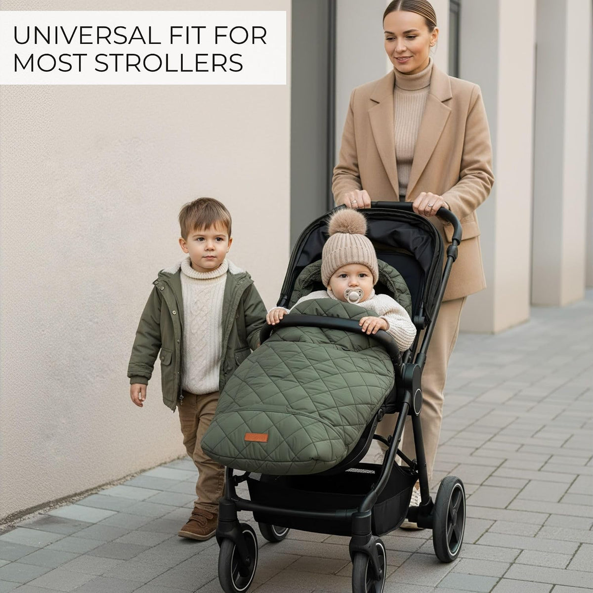Warm and Cozy Winter Stroller Cover for Baby - Waterproof Bunting Bag