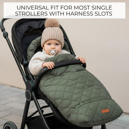 Warm and Cozy Winter Stroller Cover for Baby - Waterproof Bunting Bag