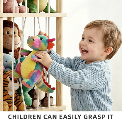 Stuffed Animal Storage, 54" Toy Organizer Tower, Anti-Tip Design