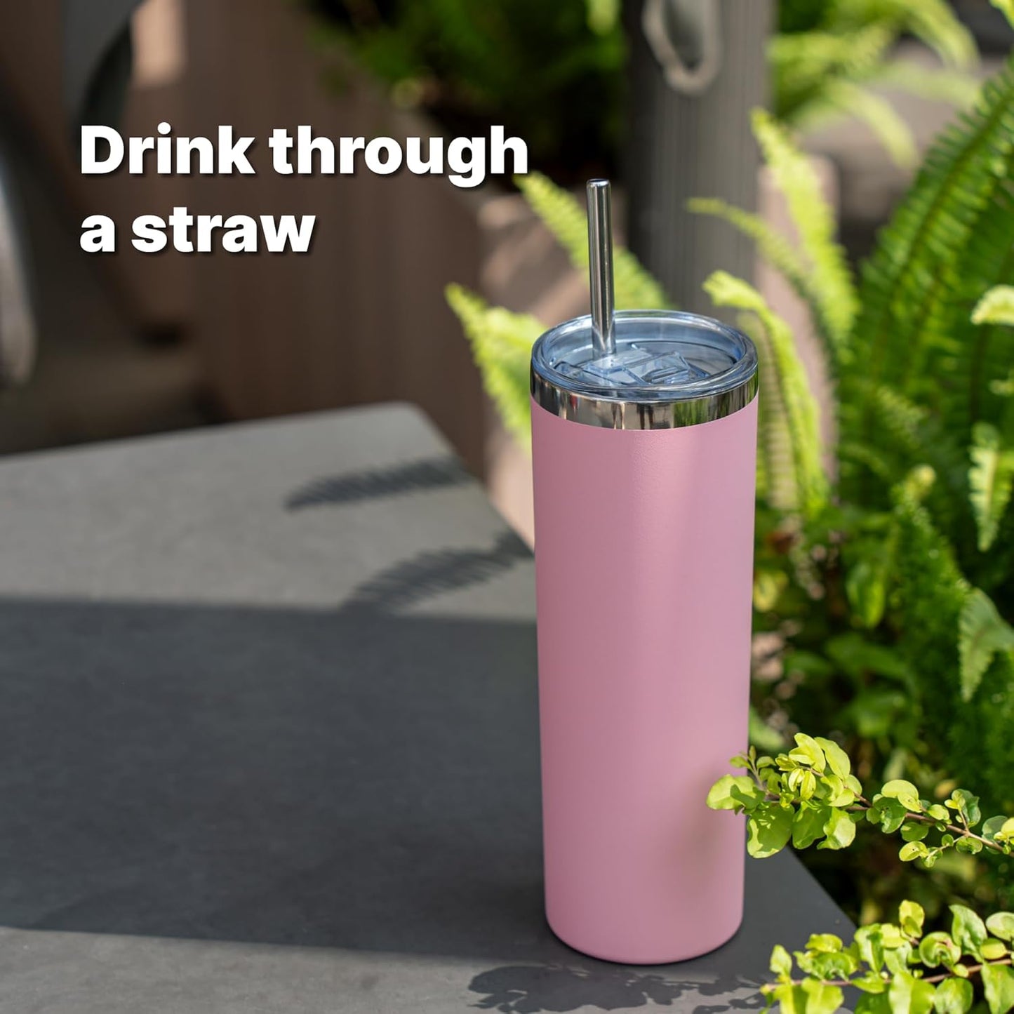 20 oz Skinny Tumbler Lids for SUNWILL, BJPKPK, koodee, Spill Proof Splash Resistant Covers Fits 2.73-2.75in Skinny Tumbler