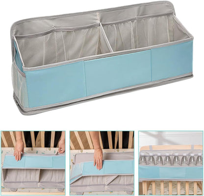 Hanging Oxford Changing Table for Diaper and Organizer Cribs with Lightweight Cloth and Pp Material, Multi-functional Storage for Powder and Bottle at New Parents