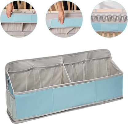 Hanging Oxford Changing Table for Diaper and Organizer Cribs with Lightweight Cloth and Pp Material, Multi-functional Storage for Powder and Bottle at New Parents