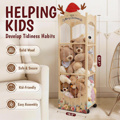 Stuffed Animal Storage, Christmas Reindeer Organizer