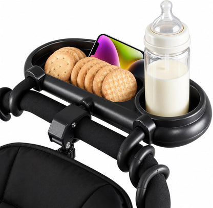 Universal Stroller Snack Tray Compatible with Nuna、Mockingbird,Detachable Tray Snack for Stroller, Essentials Stroller Accessories