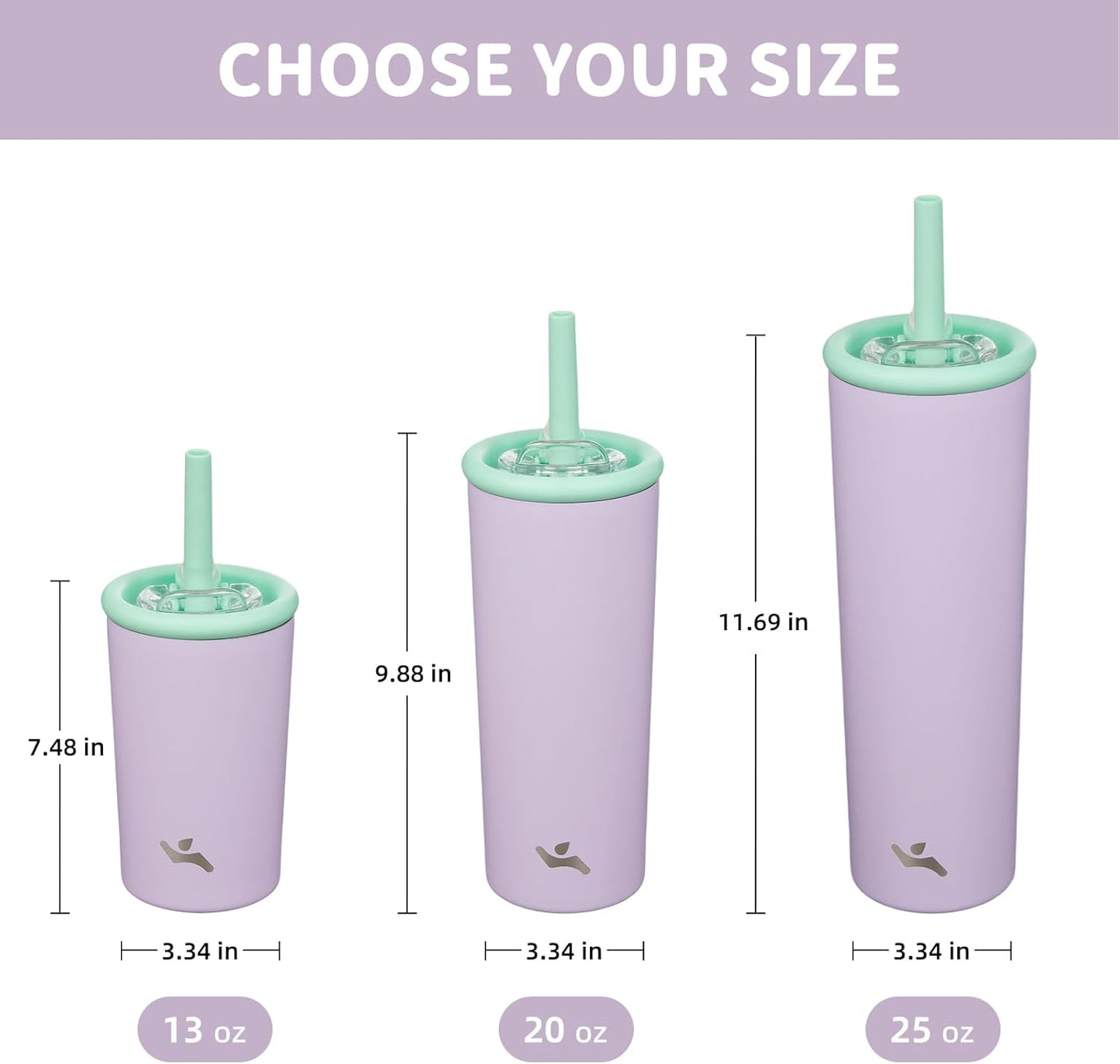 20 oz Insulated Stainless Steel Water Bottle for Coffee & Water | BPA-free, leak-proof reusable bottle with straw lid for coffee, iced drinks, office, travel & daily hydration