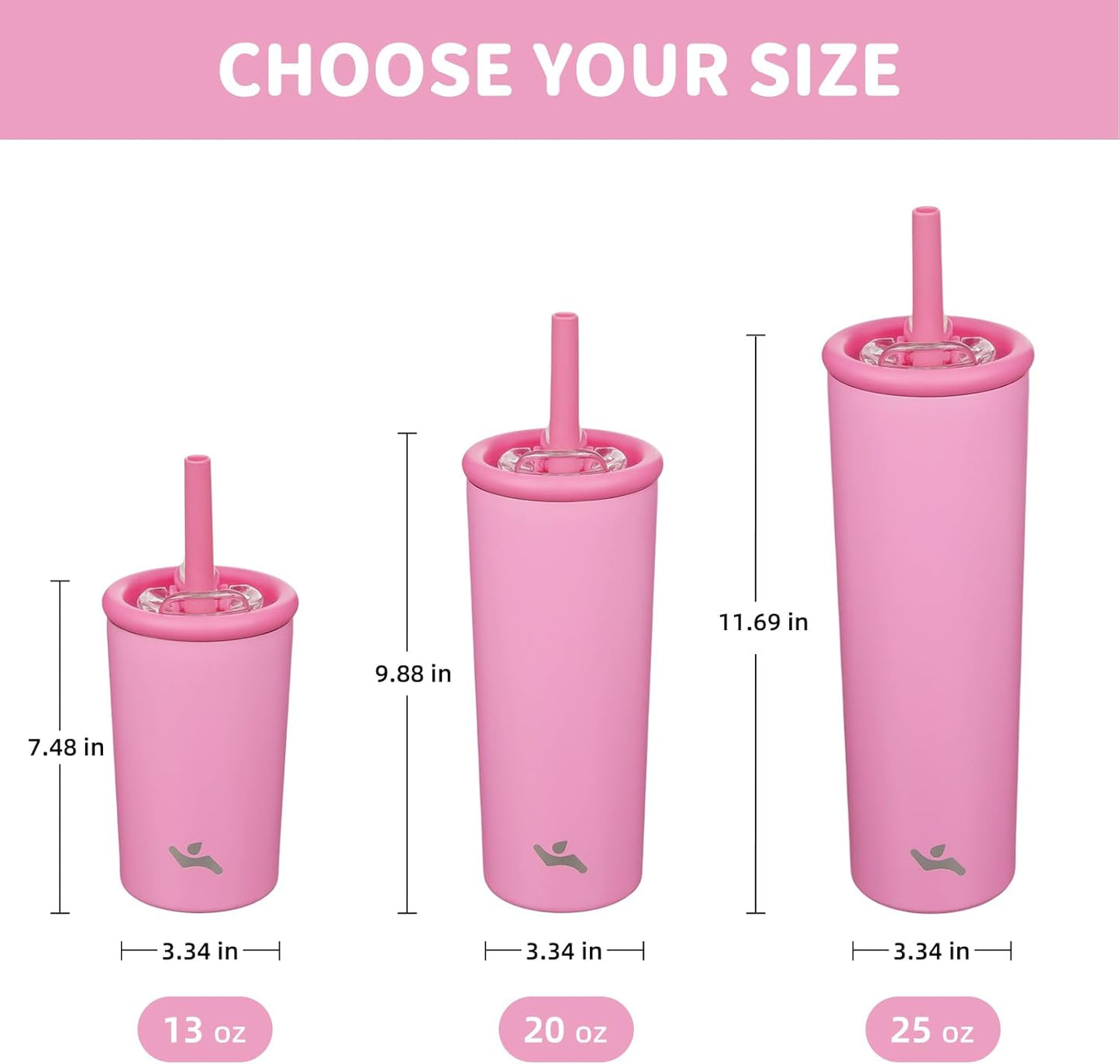 20 oz Insulated Stainless Steel Water Bottle for Coffee & Water | BPA-free, leak-proof reusable bottle with straw lid for coffee, iced drinks, office, travel & daily hydration