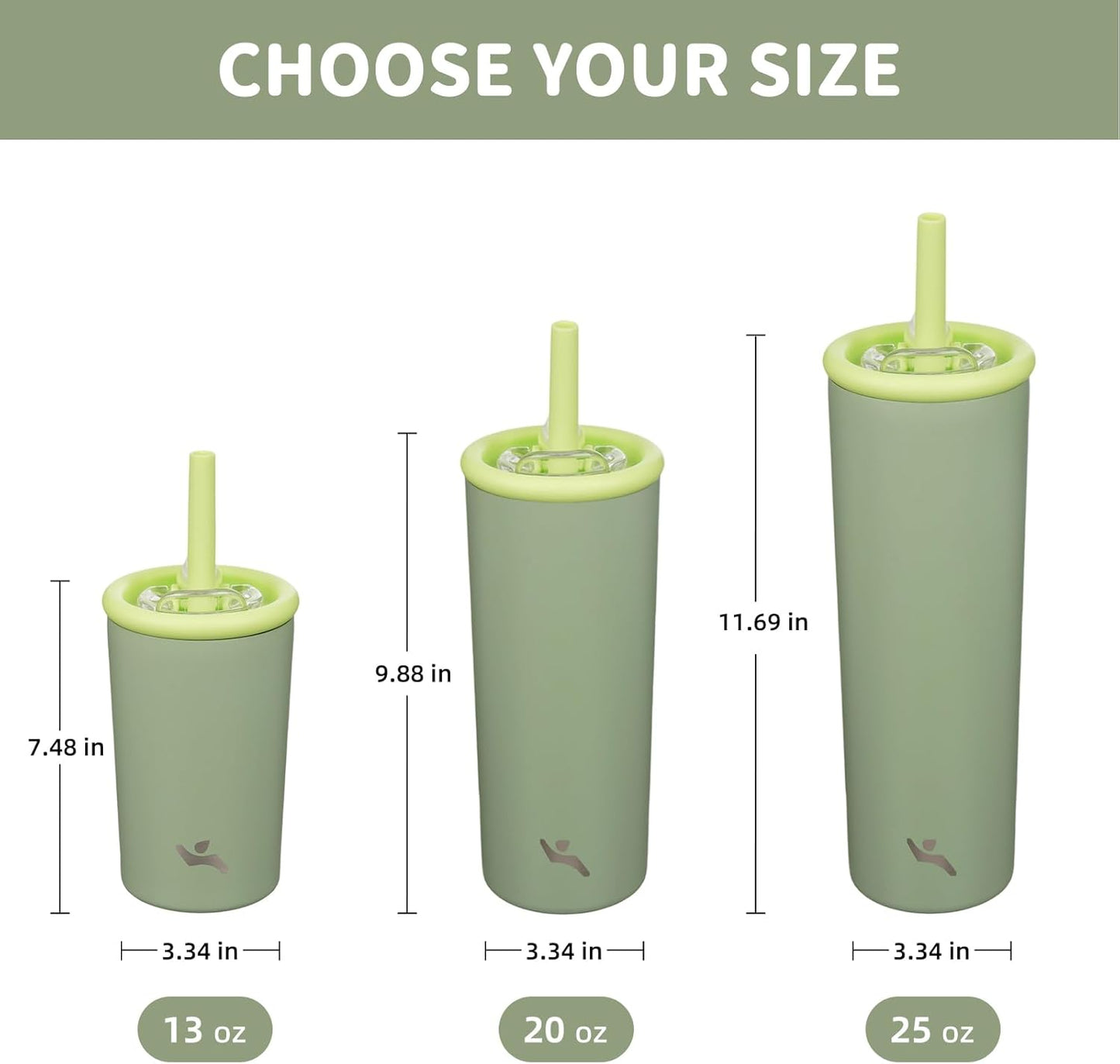 20 oz Insulated Stainless Steel Water Bottle for Coffee & Water | BPA-free, leak-proof reusable bottle with straw lid for coffee, iced drinks, office, travel & daily hydration