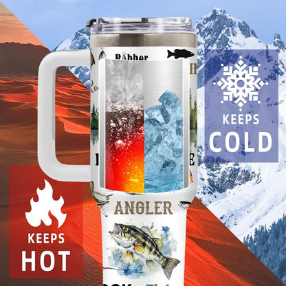 Wolf Tumbler 40oz, Insulated Wolf Cup Gifts for Man | Wolves Tumbler with Pine Trees Leakproof, Animal Print Water Bottle for Dad, Fathers Day Ideal Gifts for Wolf Lovers, 1 Pack