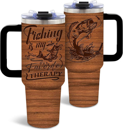 Wolf Tumbler 40oz, Insulated Wolf Cup Gifts for Man | Wolves Tumbler with Pine Trees Leakproof, Animal Print Water Bottle for Dad, Fathers Day Ideal Gifts for Wolf Lovers, 1 Pack