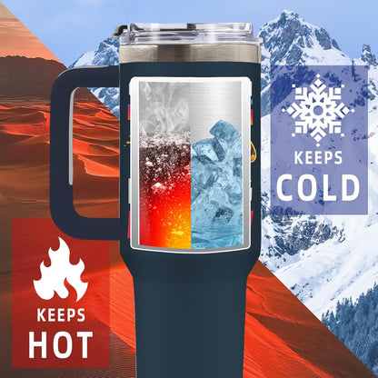 Wolf Tumbler 40oz, Insulated Wolf Cup Gifts for Man | Wolves Tumbler with Pine Trees Leakproof, Animal Print Water Bottle for Dad, Fathers Day Ideal Gifts for Wolf Lovers, 1 Pack