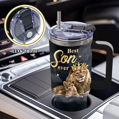 Wolf Tumbler 40oz, Insulated Wolf Cup Gifts for Man | Wolves Tumbler with Pine Trees Leakproof, Animal Print Water Bottle for Dad, Fathers Day Ideal Gifts for Wolf Lovers, 1 Pack