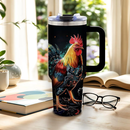 Wolf Tumbler 40oz, Insulated Wolf Cup Gifts for Man | Wolves Tumbler with Pine Trees Leakproof, Animal Print Water Bottle for Dad, Fathers Day Ideal Gifts for Wolf Lovers, 1 Pack