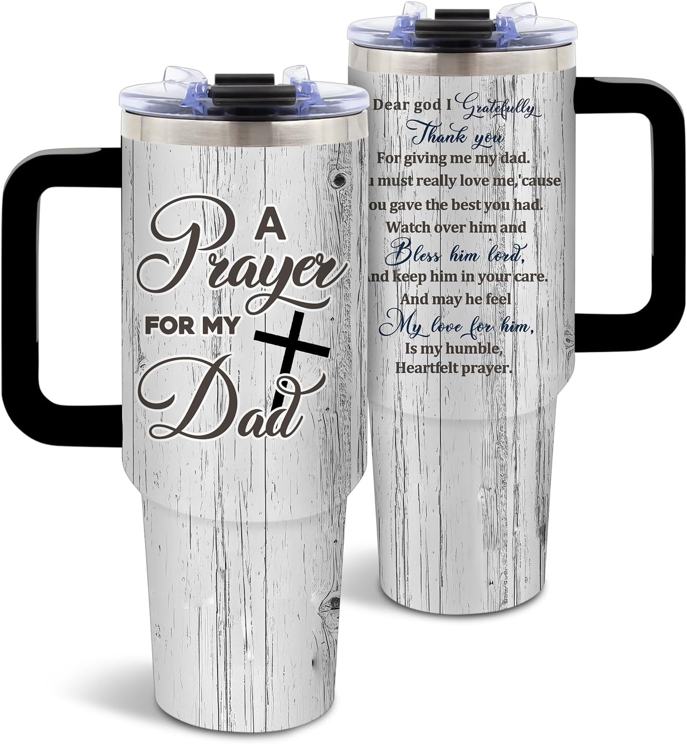 Wolf Tumbler 40oz, Insulated Wolf Cup Gifts for Man | Wolves Tumbler with Pine Trees Leakproof, Animal Print Water Bottle for Dad, Fathers Day Ideal Gifts for Wolf Lovers, 1 Pack