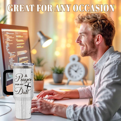 Wolf Tumbler 40oz, Insulated Wolf Cup Gifts for Man | Wolves Tumbler with Pine Trees Leakproof, Animal Print Water Bottle for Dad, Fathers Day Ideal Gifts for Wolf Lovers, 1 Pack